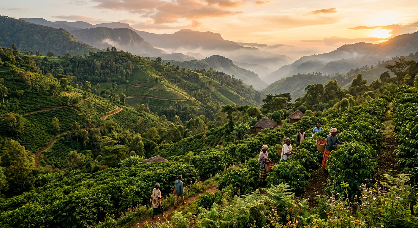 エチオピア イルガチェフェの農園